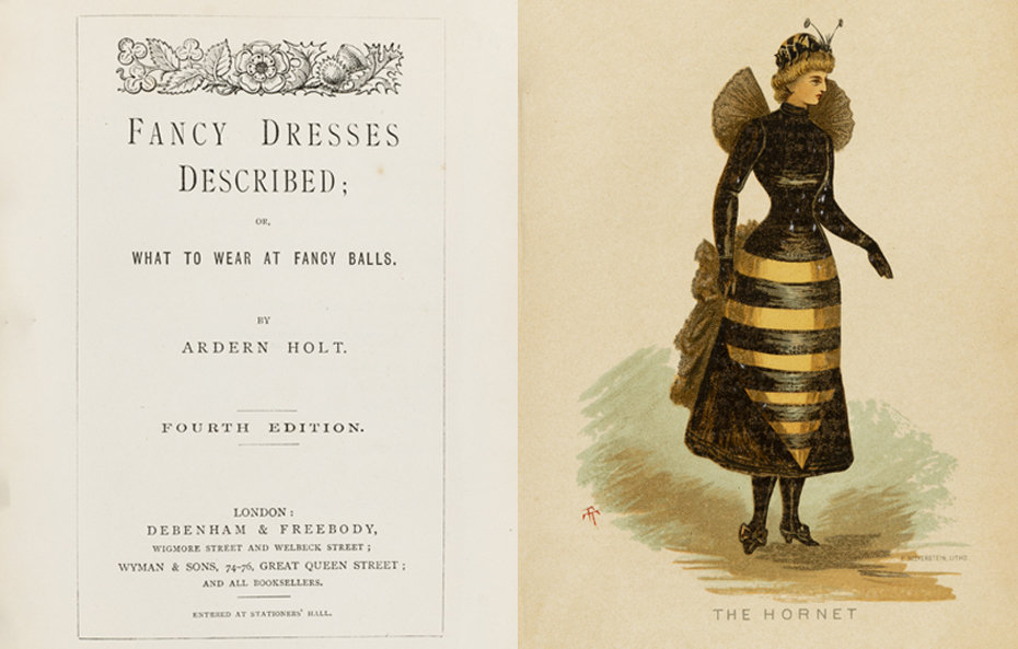 <em>Fancy Dresses Described</em>, 4th edition, Ardern Holt, Debenham & Freebody, London, 1884, McCord Stewart Museum, M2024.61.4