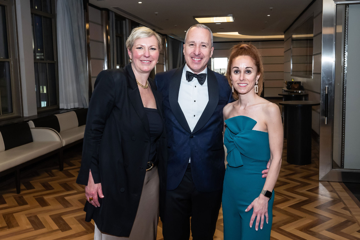 Honorary co-chairs of the Grand Bal : Emmanuelle Legault, Bernard Leblanc, and Delphine Le Serre