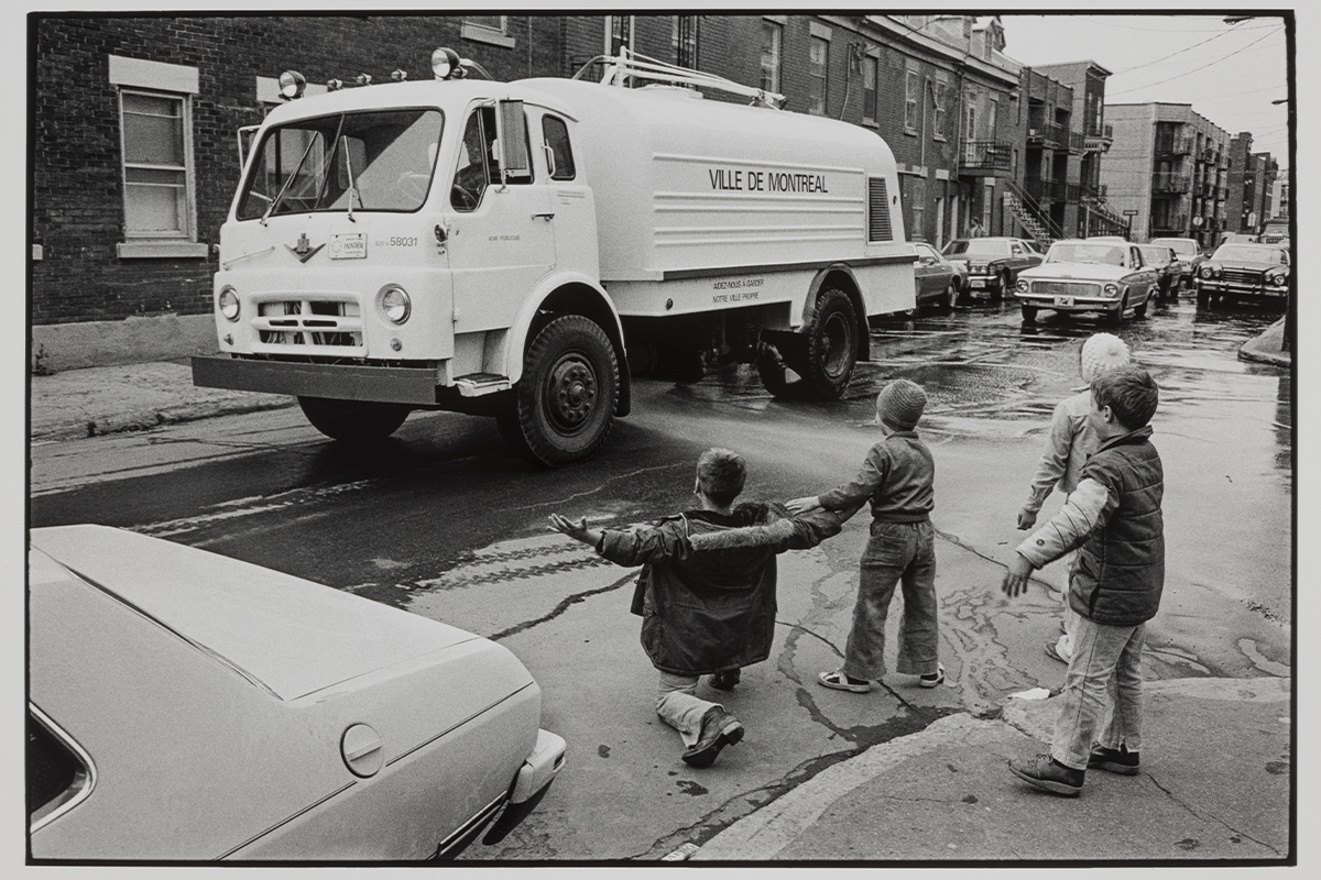 Normand Rajotte, <em>Untitled</em>, from the series <em>Les enfants de mon quartier (Centre-Sud, Montréal)</em>, 1979, gelatin silver print, 40.6 × 50.6 cm. Gift of Normand Rajotte, M2019.97.7, McCord Stewart Museum